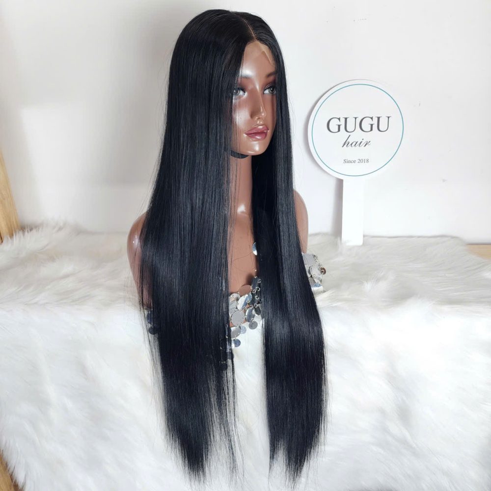 32 Inch Bone Straight Wig – 100% Human Hair 2x6 Lace by GUGU HAIR