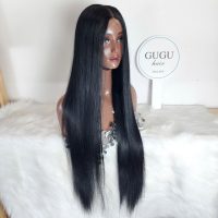 32 Inch Bone Straight Wig – 100% Human Hair 2x6 Lace Closure by GUGU HAIR 5 32 Inch Bone Straight Wig – 100% Human Hair 2x6 Lace by GUGU HAIR