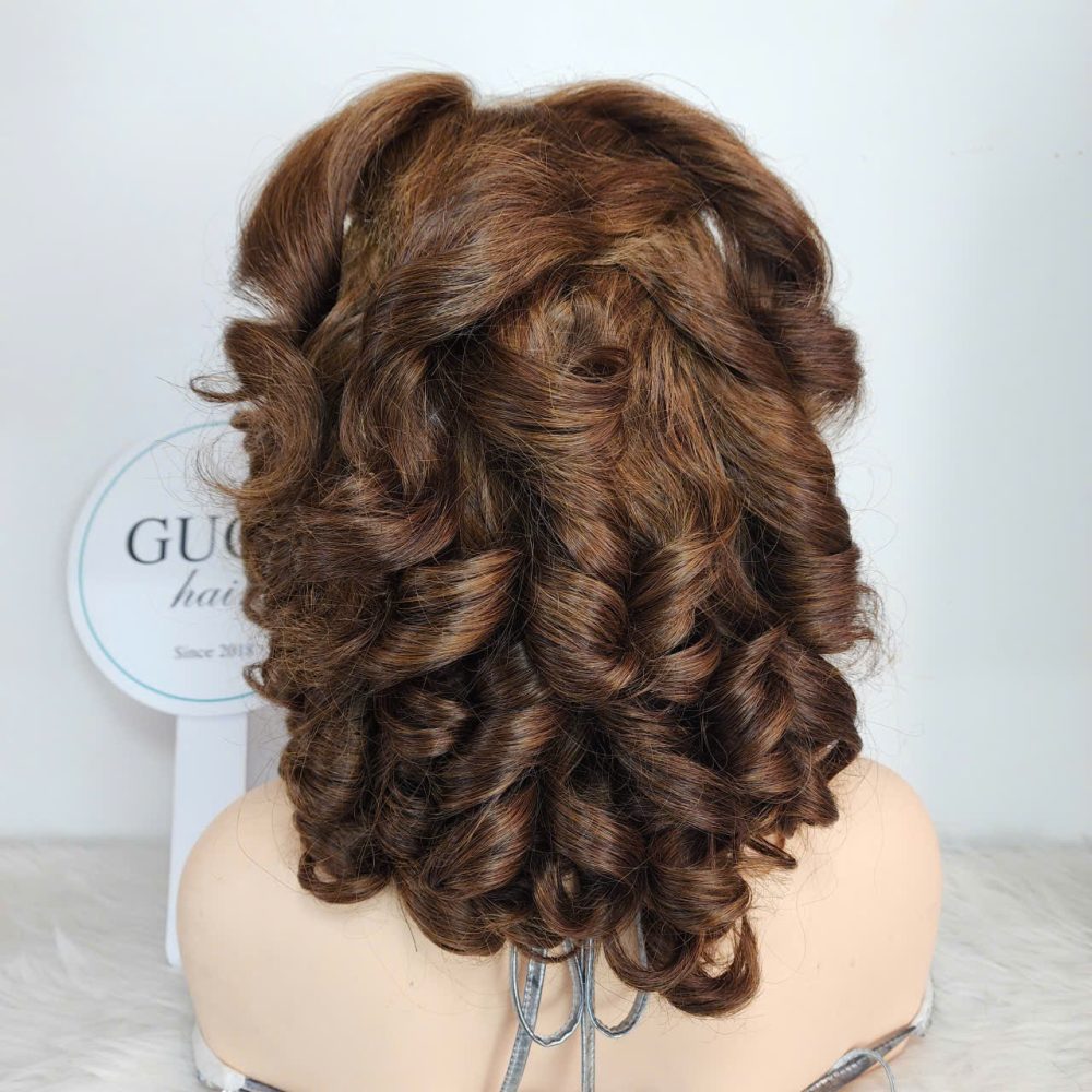 Egg Curl Raw Virgin Double Drawn Human Hair Wig – Premium Vietnamese Wig