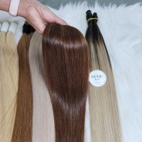 Light Brown Vietnamese Human Hair Extensions – 100% Raw Hair from GUGUHAIR 3 High-Quality Vietnamese Bulk Hair Extensions (2)