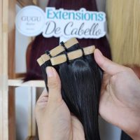 Long Tape In Hair Extensions with Natural Black Color (1)