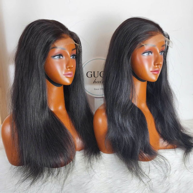 Natural straight Vietnamese human hair wig 20 inch
