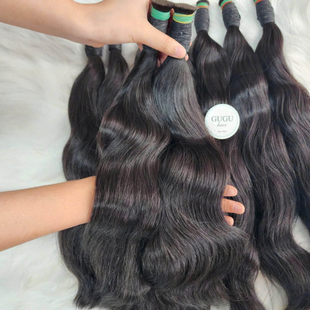 Natural Wave Vietnamese Raw Bulk Hair Extensions