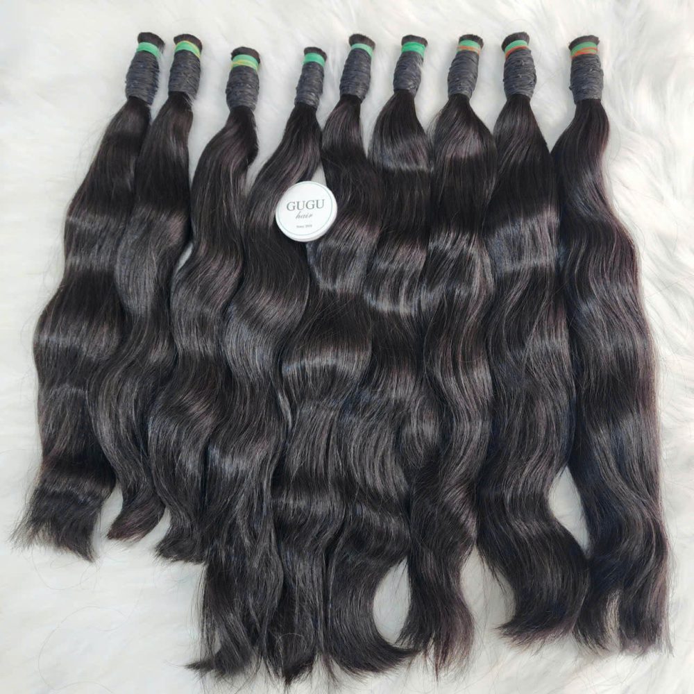 Natural Wave Vietnamese Raw Bulk Hair Extensions