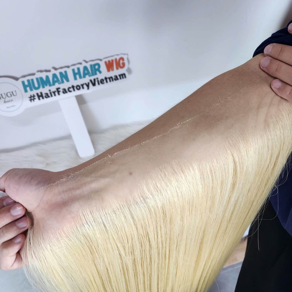 Raw Blonde Hair Bundles with HD Lace Closure – 100% Vietnamese Human Hair by GUGU HAIR