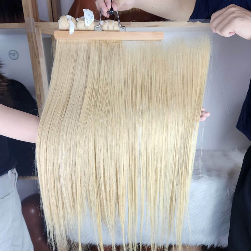 Raw Blonde Hair Bundles with HD Lace Closure – 100% Vietnamese Human Hair by GUGU HAIR