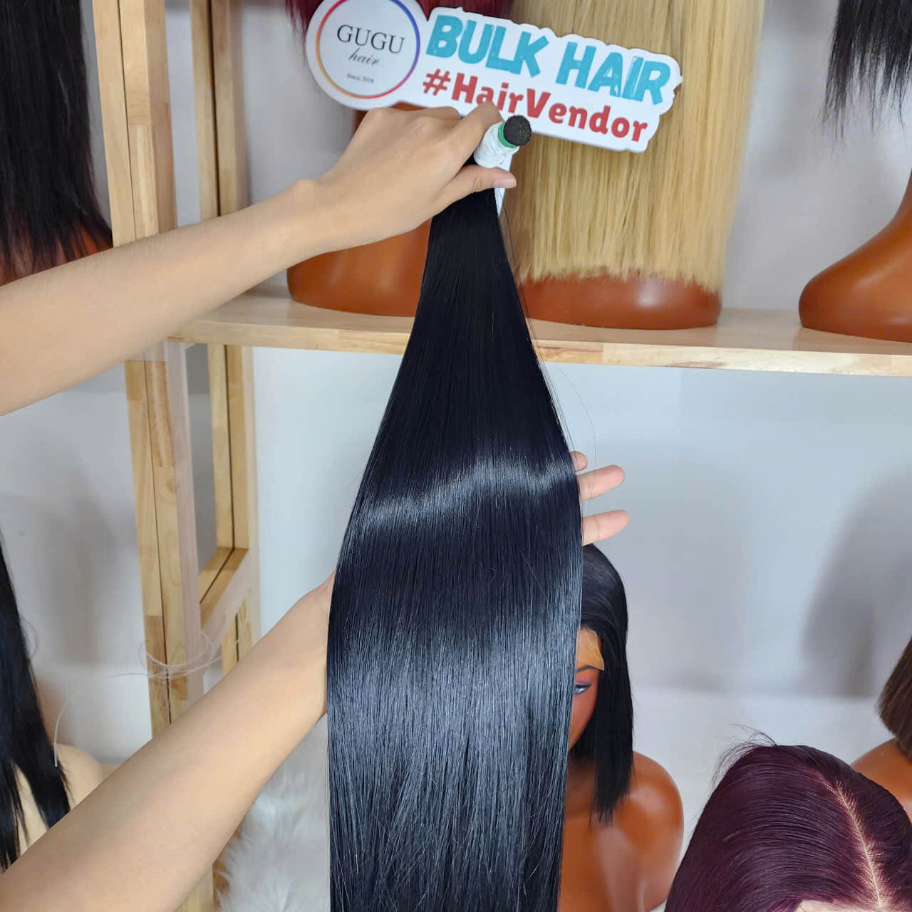 Vietnamese Bulk Hair Double Drawn