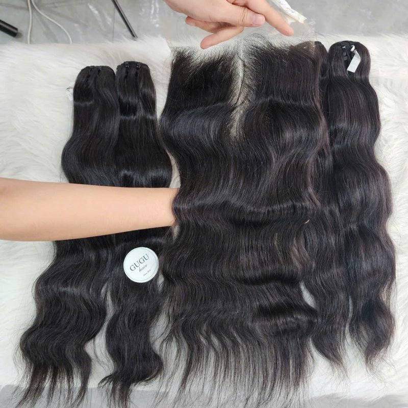 Premium Vietnamese Natural Wavy Raw Human Hair Bundle
