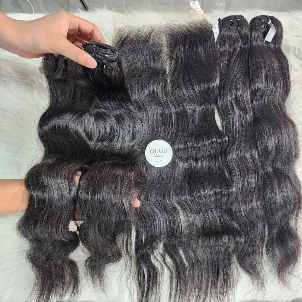 Premium Vietnamese Natural Wavy Raw Human Hair Bundle