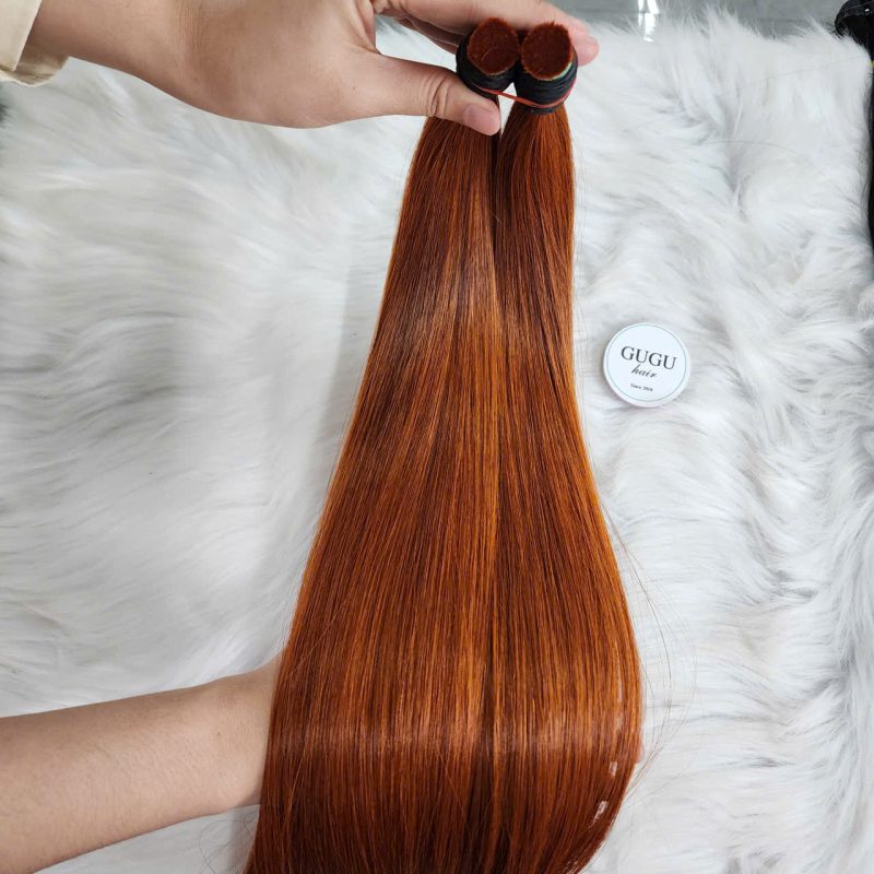 raw Vietnamese bone straight bulk hair extensions