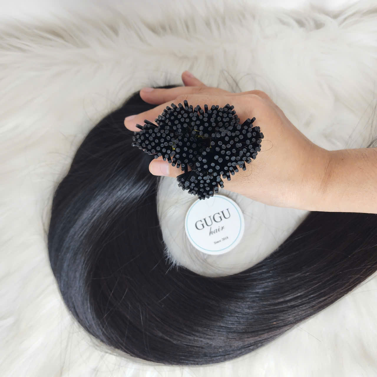 22 Inch I Tip Human Hair Extensions – Natural Black Keratin Bond 6 best i tip hair extensions | GUGU HAIR