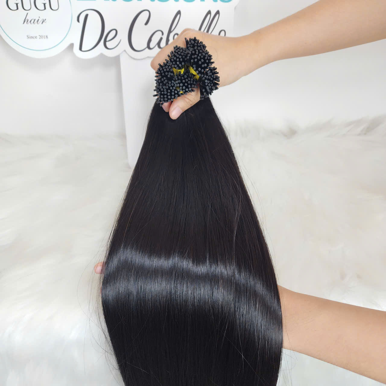 22 Inch I Tip Human Hair Extensions – Natural Black Keratin Bond 4 best i tip hair extensions