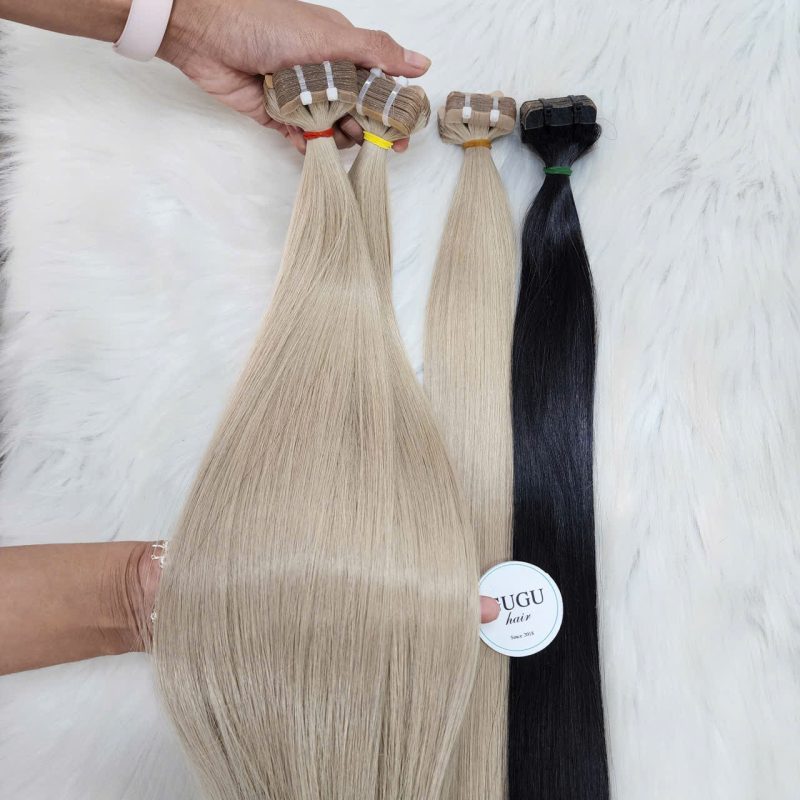 Blonde Tape in hair Extensions