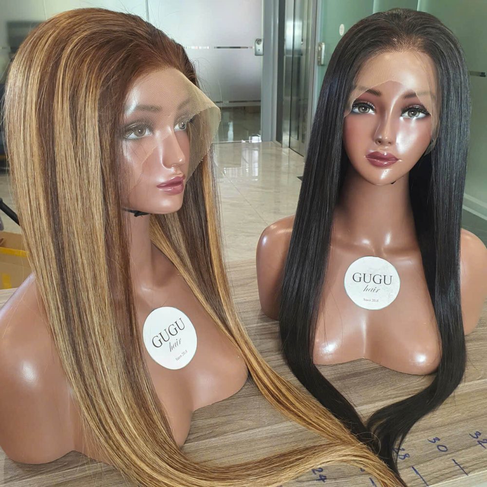30 Inch Bone Straight Human Hair Wig – 100% Vietnamese Hair