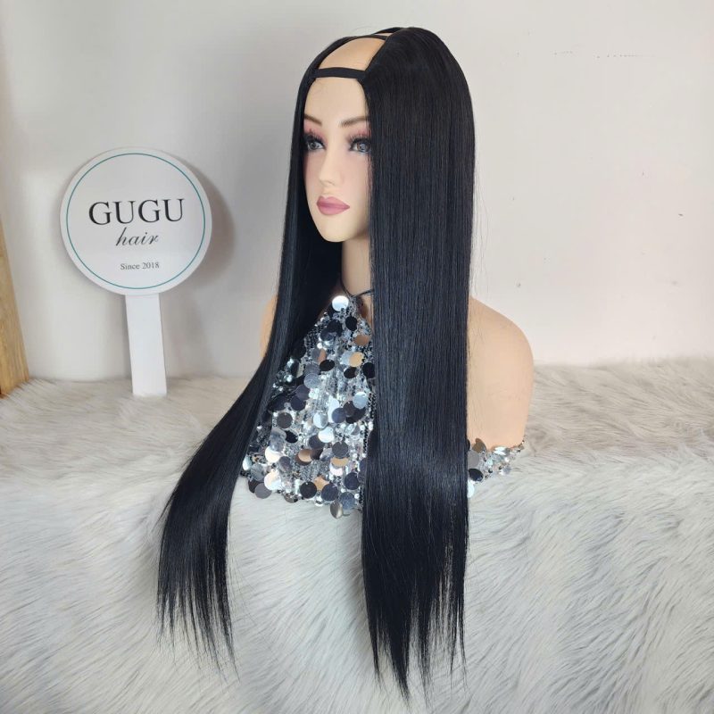 Human Hair Vietnamese Bone Straight U Part Wig