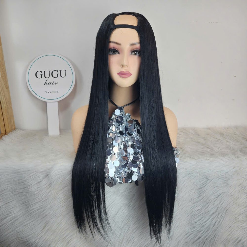 Human Hair Vietnamese Bone Straight U Part Wig