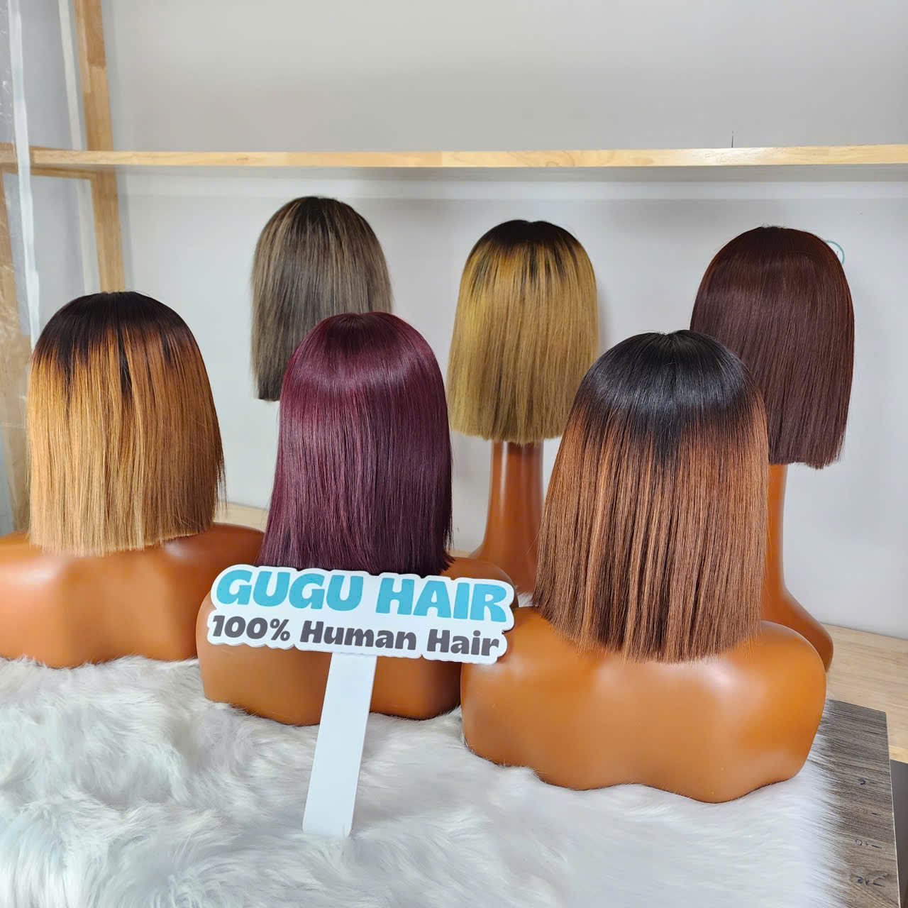 Short Bob Wigs Vietnamese Human Hair Wig- GUGU HAIR