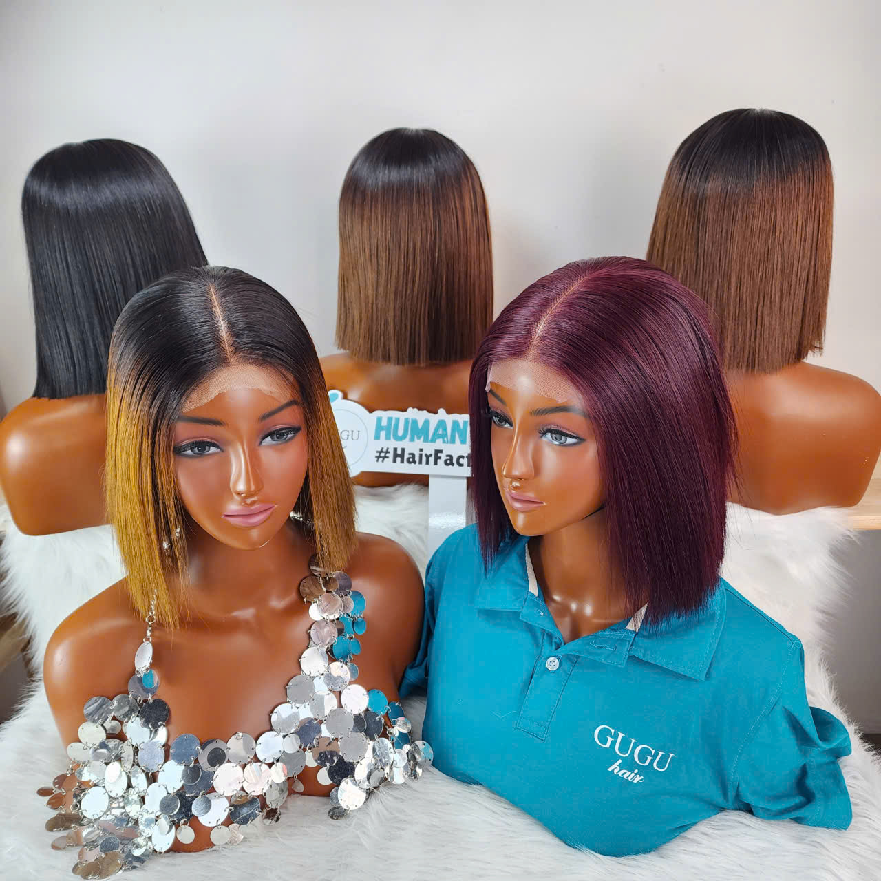 10 inch Short Bob Wigs Vietnamese Human Hair Wig- GUGU HAIR