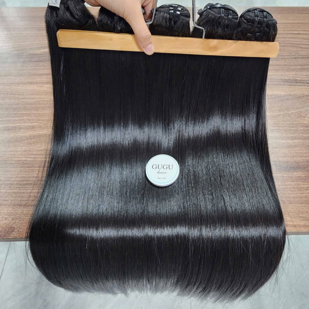 Vietnamese human straight bundles with closure -