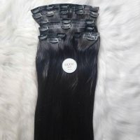 Vietnamese Natural Black Clip-in Hair Extensions – 100% Human Hair | GUGU HAIR 6 Vietnamese Natural Black Clip-in Hair Extensions – 100% Human Hair | GUGU HAIR