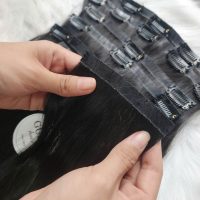 Vietnamese Natural Black Clip-in Hair Extensions – 100% Human Hair | GUGU HAIR 3 Vietnamese Natural Black Clip-in Hair Extensions – 100% Human Hair | GUGU HAIR