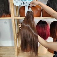 H6 Feather Hair Extensions #2 – Natural Dark Brown Human Hair 2 H6 Feather hair extensions #2