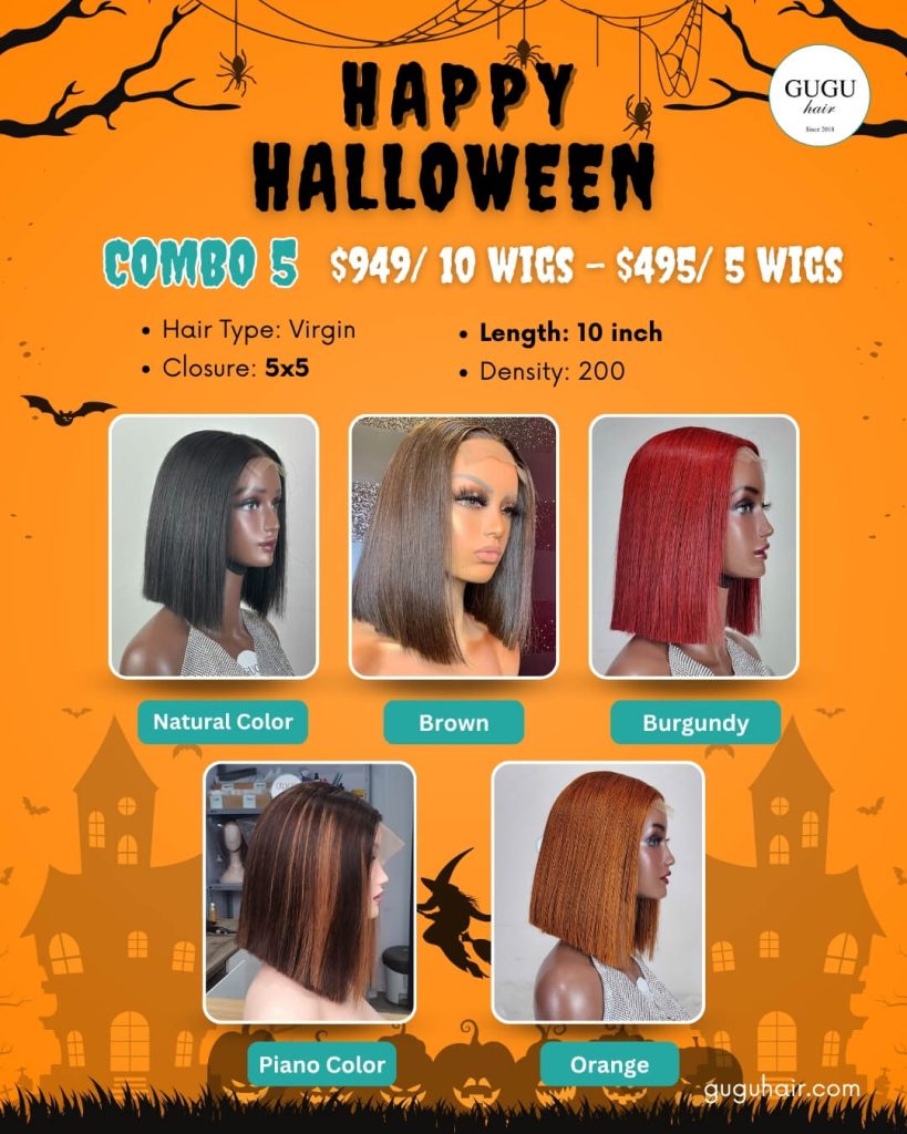 human hair wig sale halloween 2