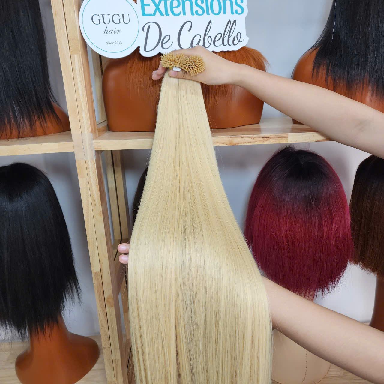 color #613 i tip hair extensions wholesale
