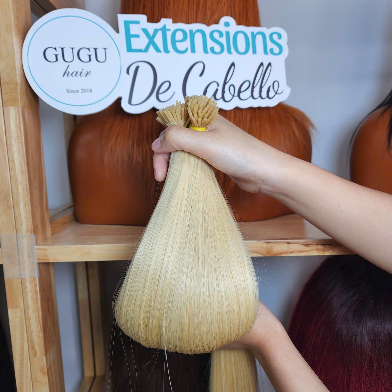 Golden Blonde I Tip Extensions – Premium Keratin Human Hair