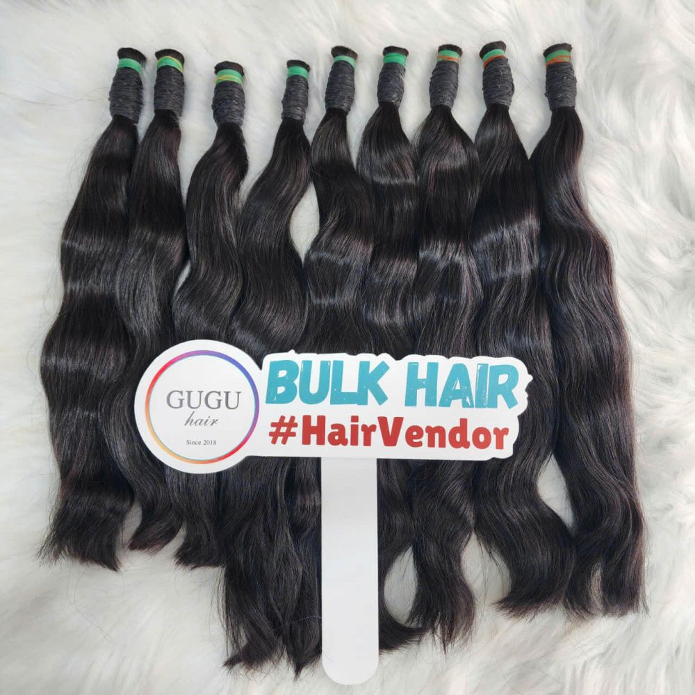 Natural Wave Vietnamese Raw Bulk Hair Extensions