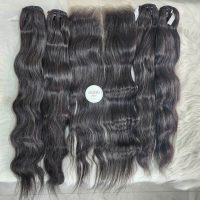 Premium Vietnamese Natural Wavy Weft Hair Raw Human Hair Bundle 22 Inch 2 Premium Vietnamese Natural Wavy Raw Human Hair Bundle