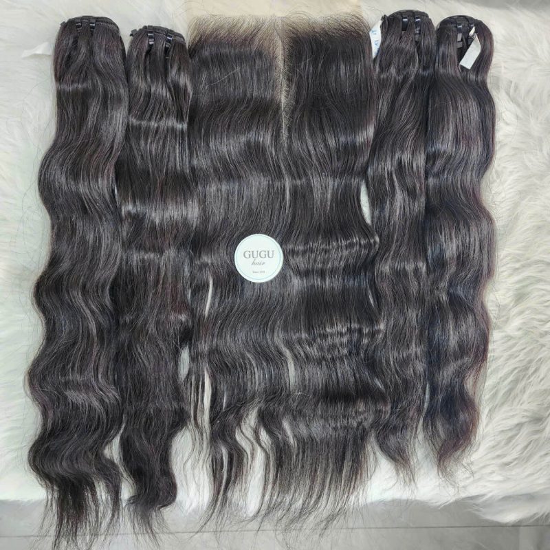 Premium Vietnamese Natural Wavy Raw Human Hair Bundle