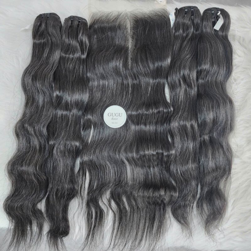 Premium Vietnamese Natural Wavy Raw Human Hair Bundle