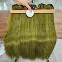 Straight Olive Green Human Hair Bundles for Women