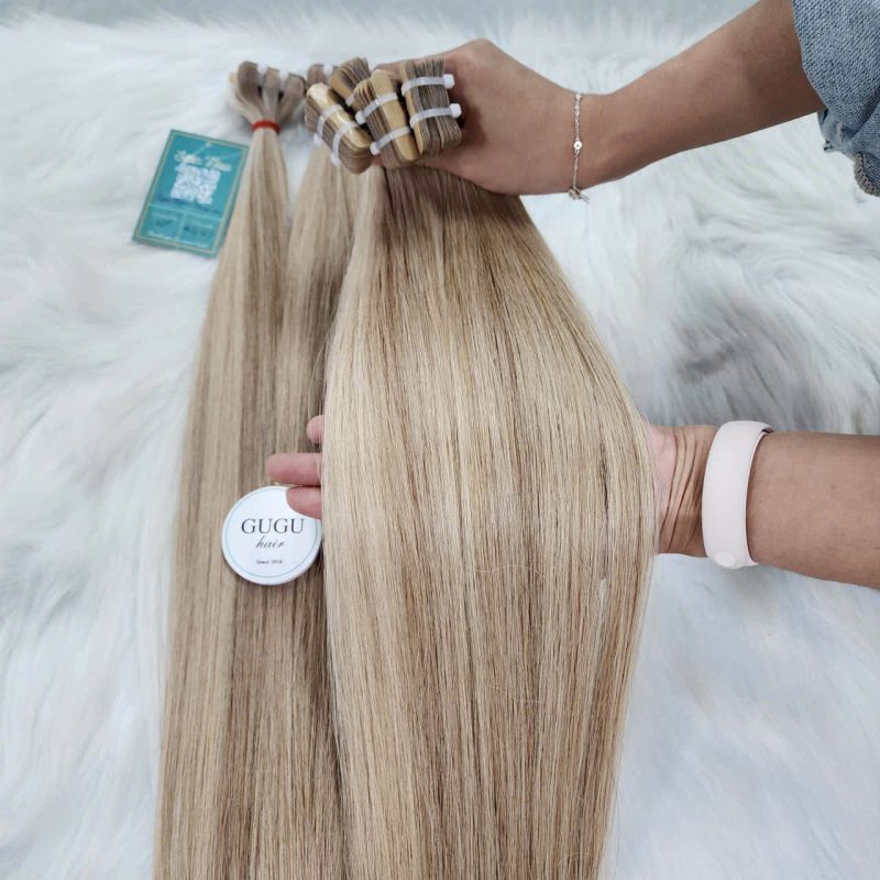 Tape-in Blonde Raw Vietnamese Hair Extension