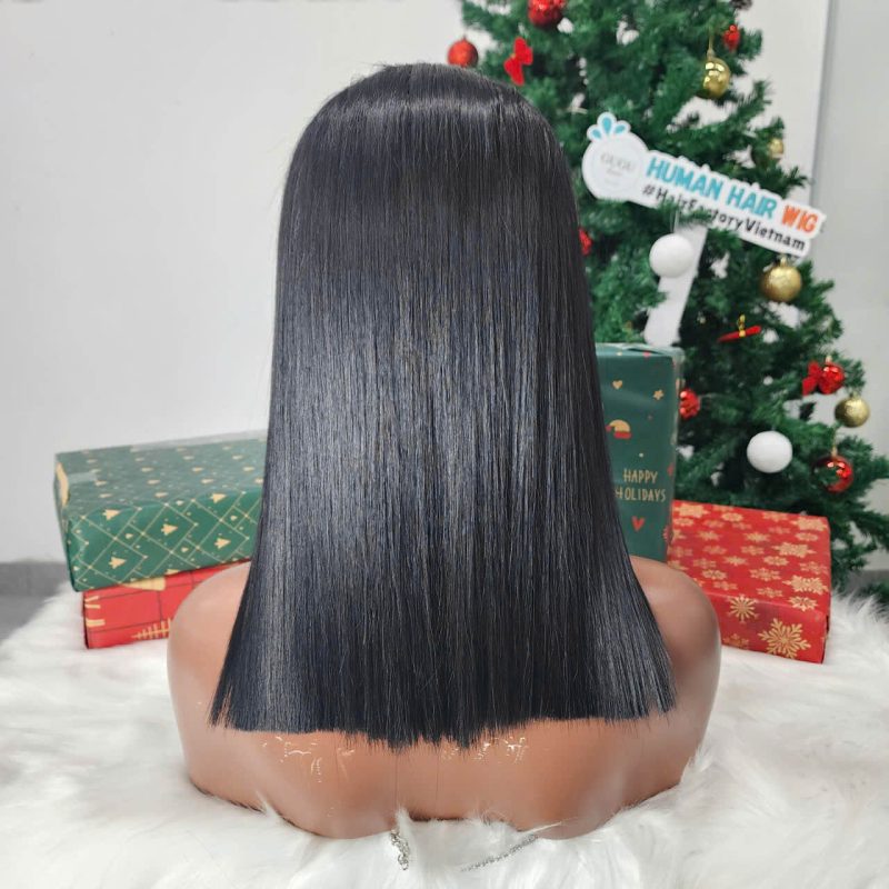 12 Inch Frontal HD Lace Bone Straigt Bob Wig Raw Human Hair
