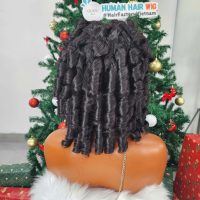 12 inches bouncy curls Vietnamese human hair wig