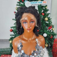 12 inches bouncy curls hair wig