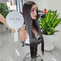 26 Inch Bone Straight Natural Color Raw Vietnamese Hair