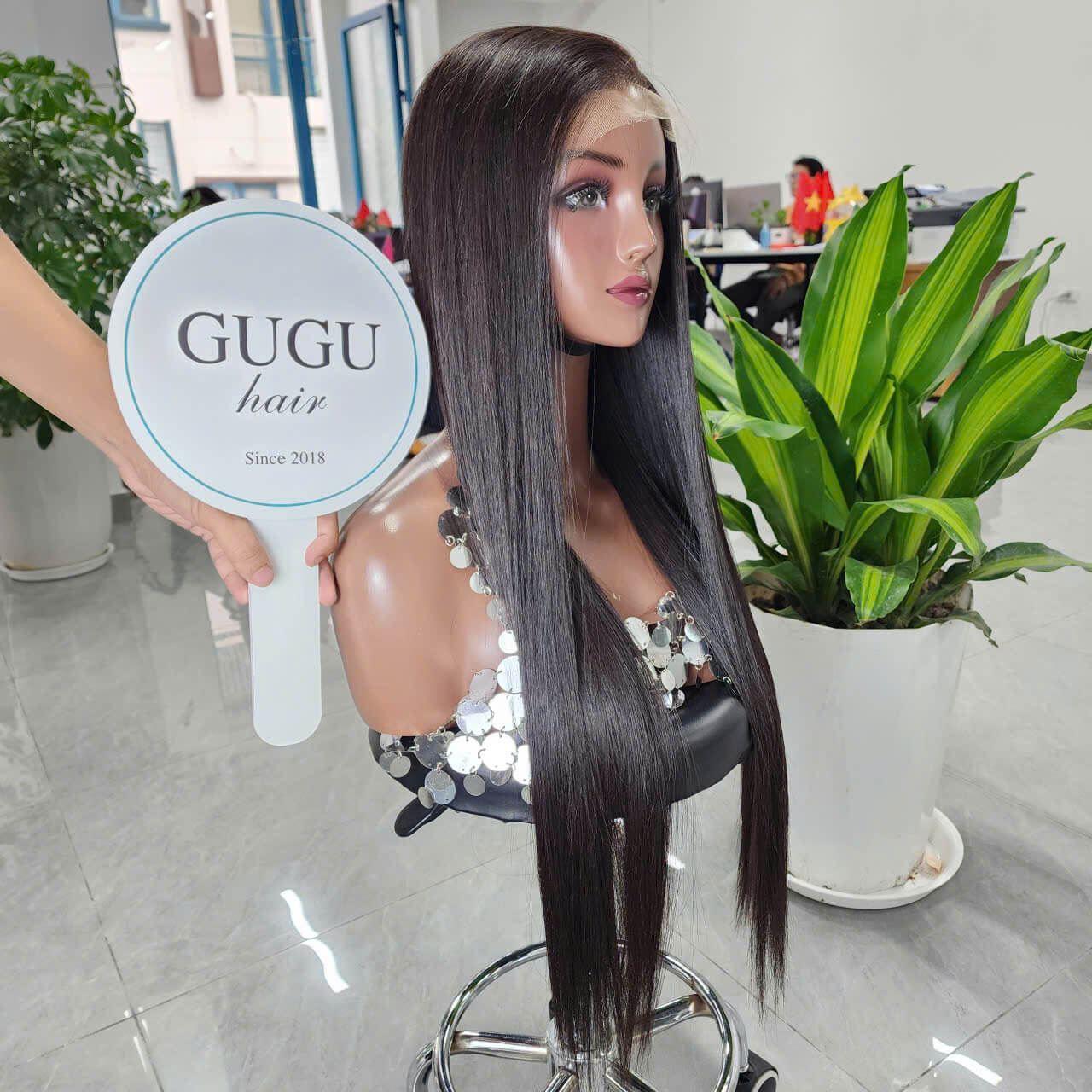 26 Inch Bone Straight Natural Color Raw Vietnamese Hair