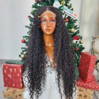 32 inchese Raw Hair 6x6 Burmese Curl Closure Wig