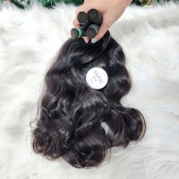 Black Straight Bulk Hair Extension 22 inch 6