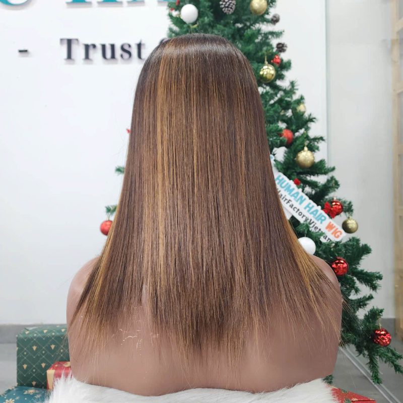 8 Inch Bob Style Honey Blonde Piano Color Human Hair Wigs