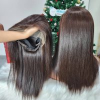 Frontal Bog Wig Ombre Brown Raw Vietnamese Human Hair