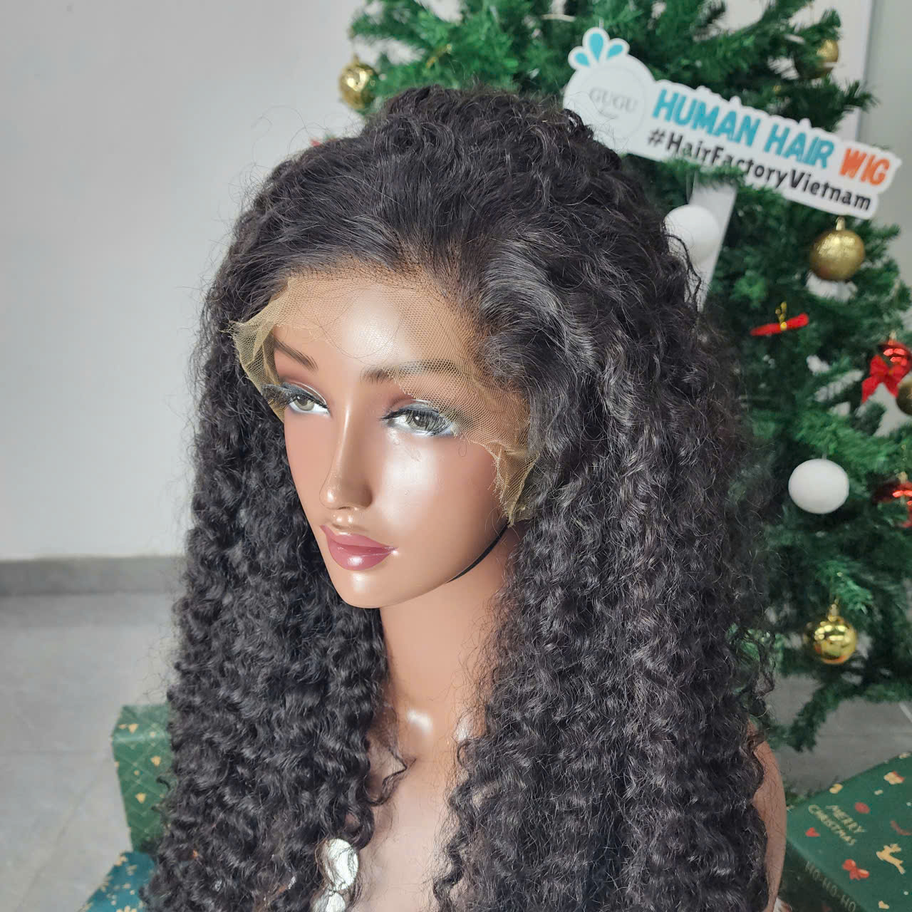 Frontal Burmese Curly Natural Raw Human Hair