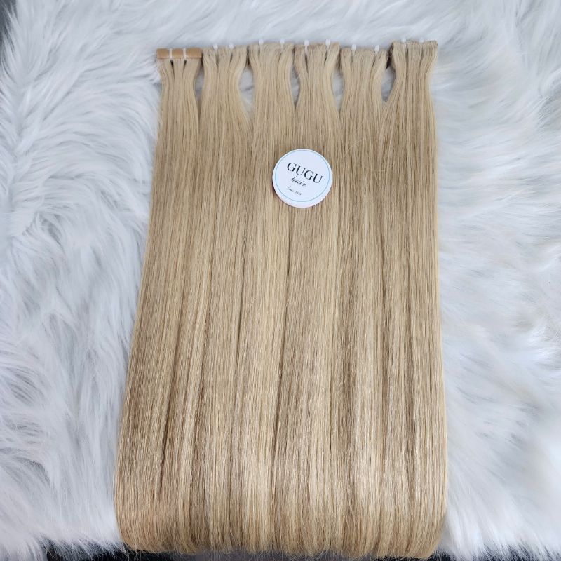 blonde invisible tape in extensions