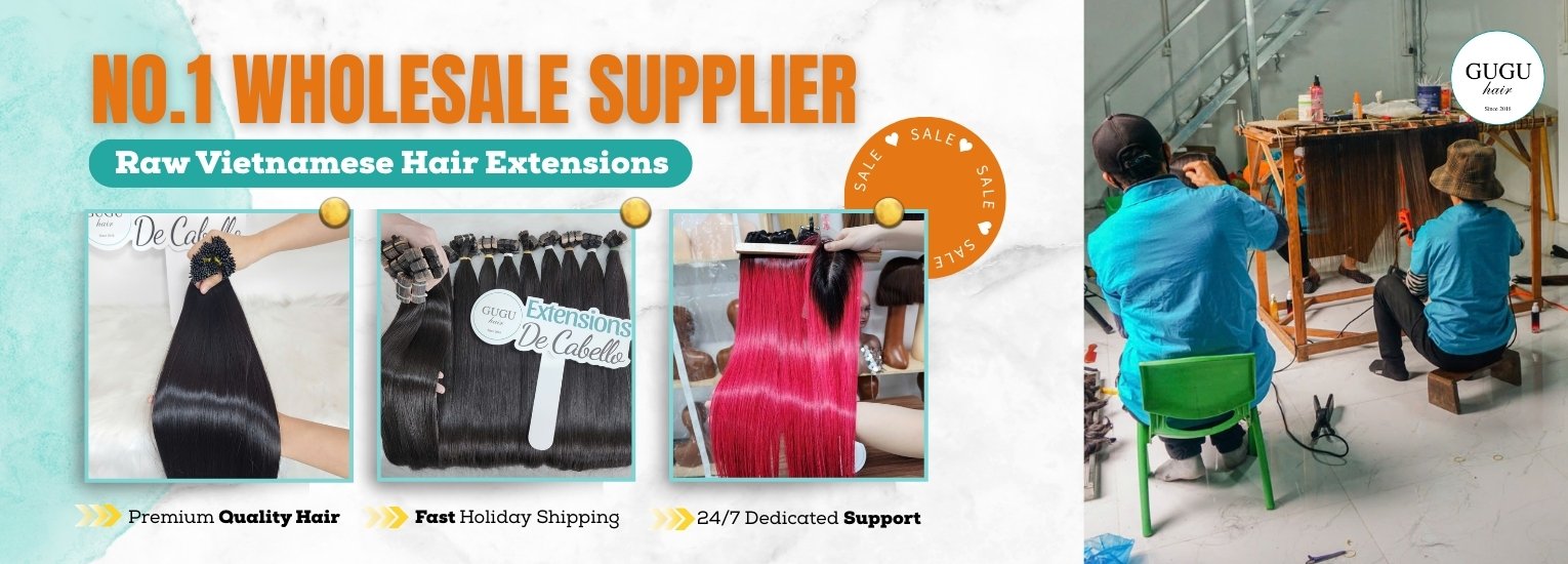 GUGU HAIR – Vietnamese Bone Straight Hair Wig – 100% Raw Human Hair 156 Raw Vietnamese Hair Extensions (2)