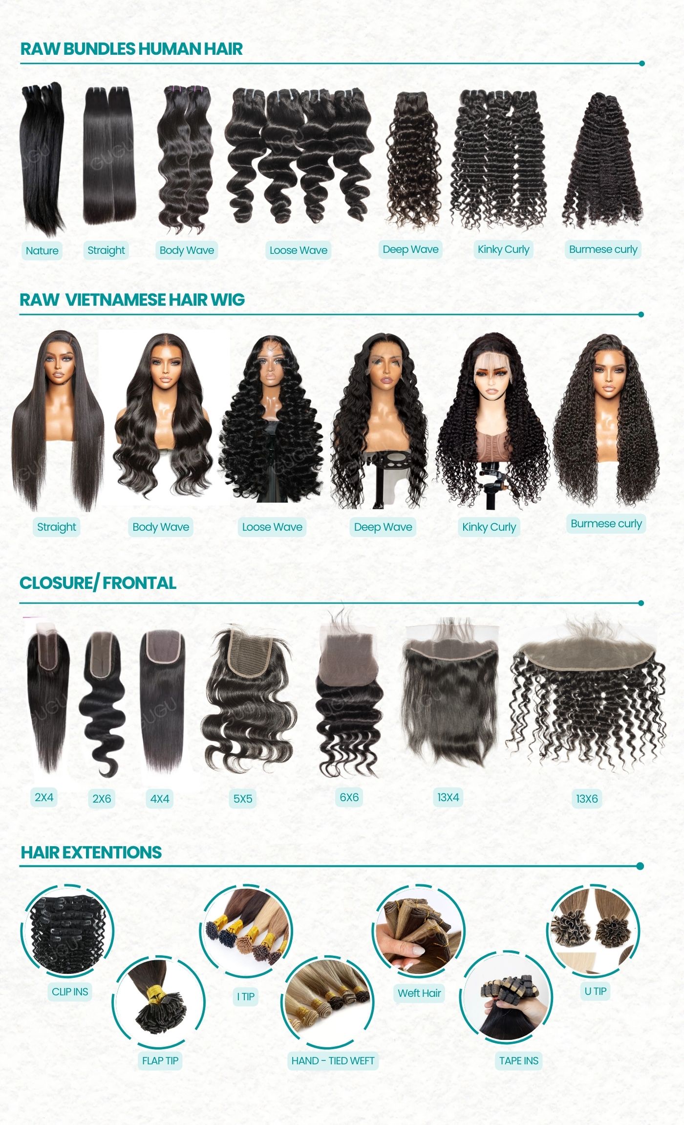 Raw Vietnamese Hair Wig – 100% Pure Human Hair 