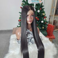 Long 40" Transparent Lace Wig – 100% Human Hair