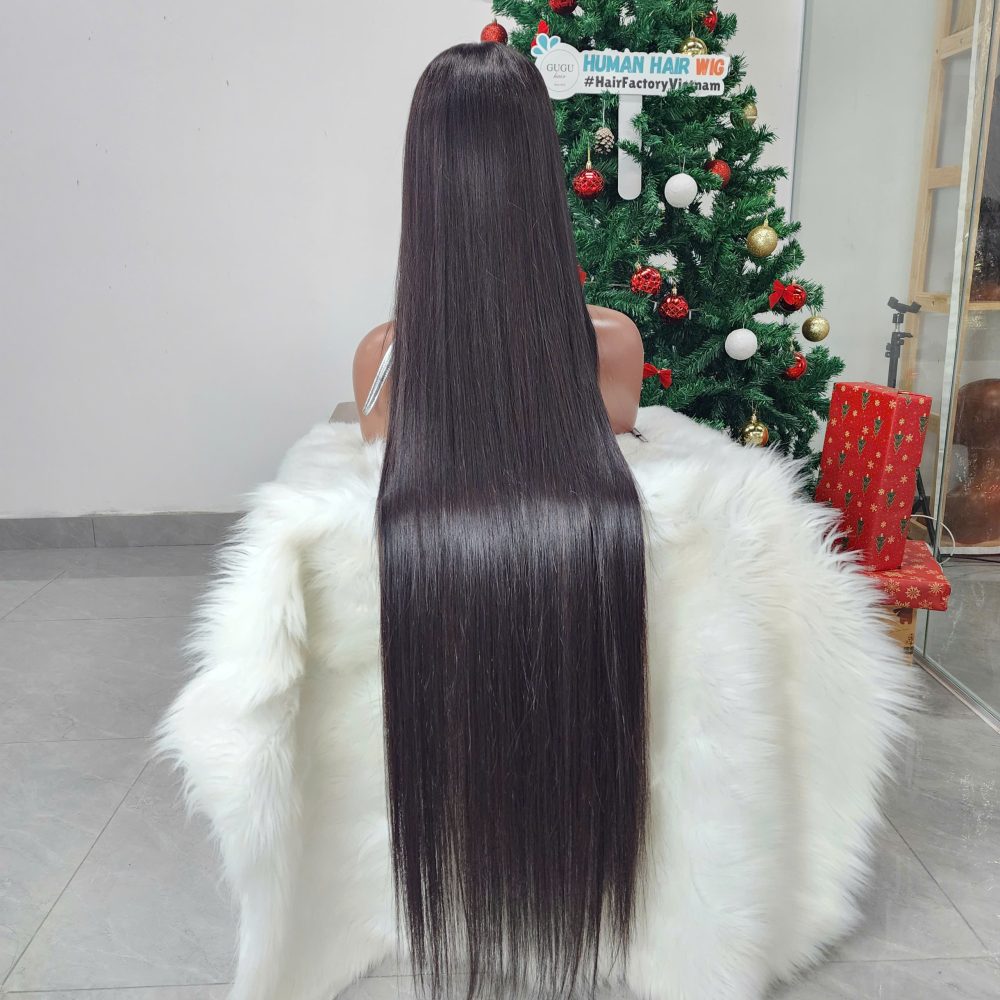 40 Inch HD Transparent Lace Wig – Human Hair